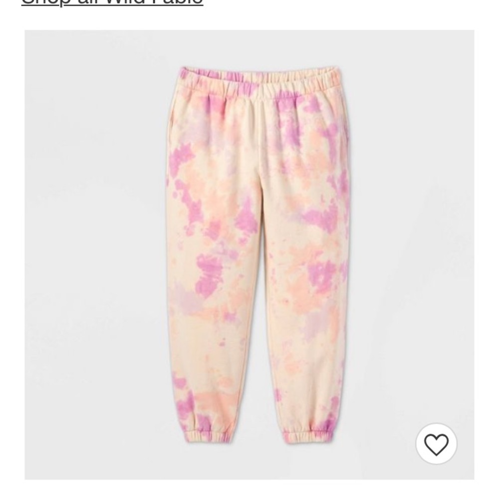 💗High waisted pink tie dye sweatpants 💗